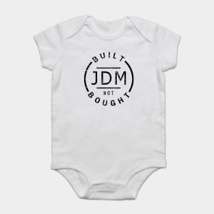 JDM Badge - built not bough Baby Bodysuit